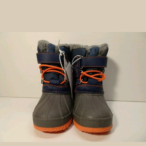 Toddler Boys Blue/gray Bastien Winter BOOTS by Cat - Picture 2 of 6